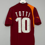 2005/06 ROMA TOTTI #10 HOME SHIRT (M) DIADORA