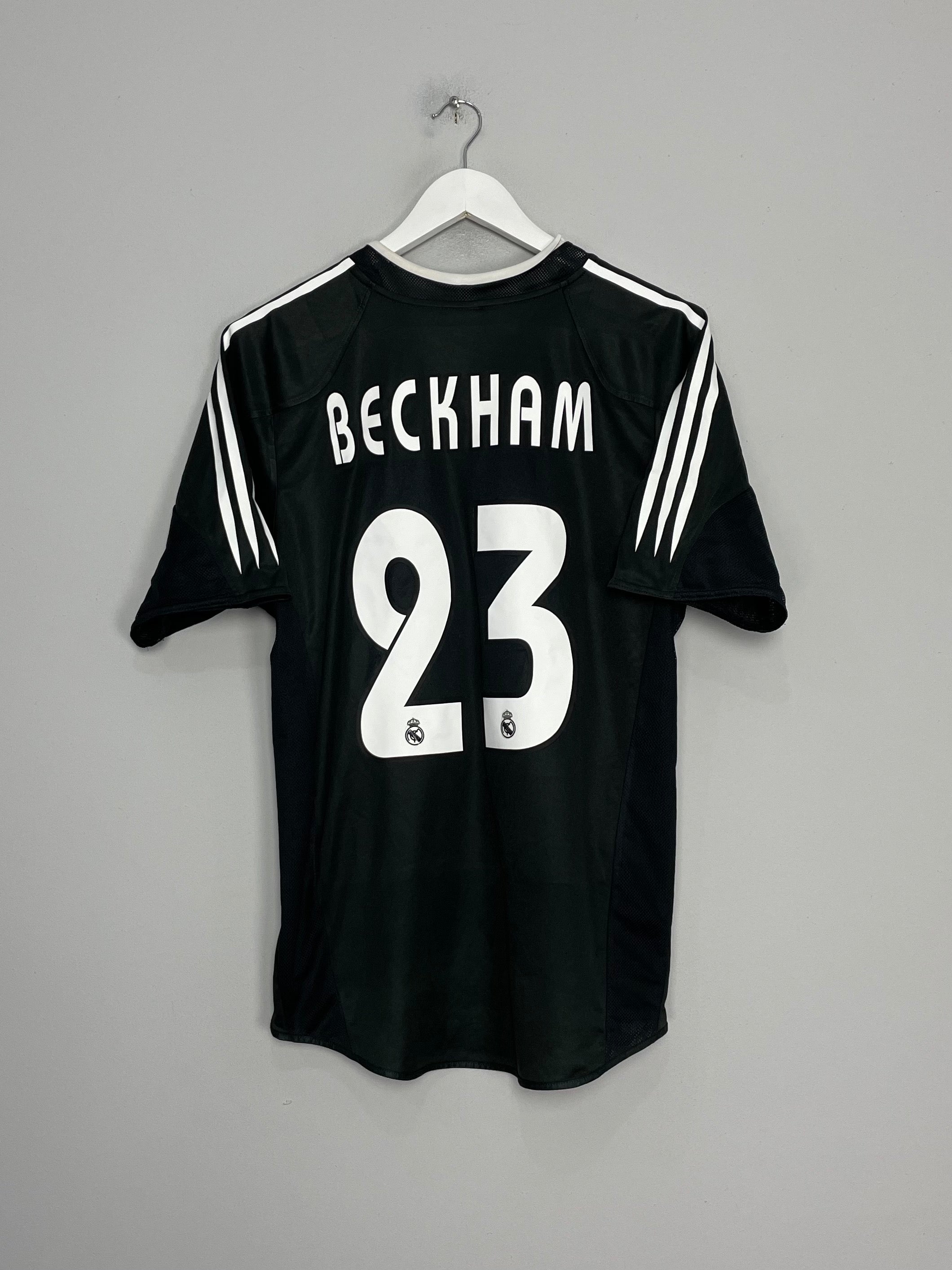 2004/05 REAL MADRID BECKHAM #23 AWAY SHIRT (M) ADIDAS