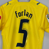 2005/06 VILLARREAL FORLAN #5 HOME SHIRT (S) PUMA