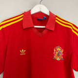 1982 SPAIN #10 *RE-ISSUE* HOME SHIRT (L) ADIDAS