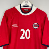 2000/02 NORWAY SOLSKJAER #20 HOME SHIRT (XXL) UMBRO