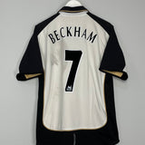 2001/02 MANCHESTER UNITED BECKHAM #7 *CENTENARY* AWAY/THIRD SHIRT (M) UMBRO