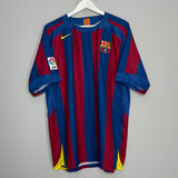 2005/06 BARCELONA MESSI #30 HOME SHIRT (L) NIKE