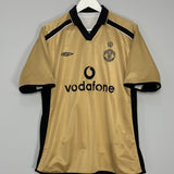 2001/02 MANCHESTER UNITED BECKHAM #7 *CENTENARY* AWAY/THIRD SHIRT (M) UMBRO