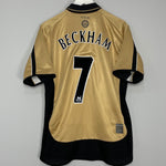 2001/02 MANCHESTER UNITED BECKHAM #7 *CENTENARY* AWAY/THIRD SHIRT (M) UMBRO