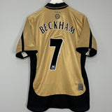 2001/02 MANCHESTER UNITED BECKHAM #7 *CENTENARY* AWAY/THIRD SHIRT (M) UMBRO