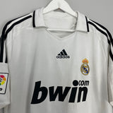 2008/09 REAL MADRID RAUL #7 HOME SHIRT (L) ADIDAS