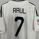 2008/09 REAL MADRID RAUL #7 HOME SHIRT (L) ADIDAS