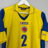 2003/04 COLOMBIA I.CORDOVA #2 HOME SHIRT (L) LOTTO