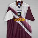 1996/97 MANCHESTER CITY AWAY SHIRT (XXL) UMBRO