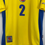 2003/04 COLOMBIA I.CORDOVA #2 HOME SHIRT (L) LOTTO