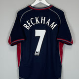 2000/01 MANCHESTER UNITED BECKHAM #7 THIRD SHIRT (M) UMBRO