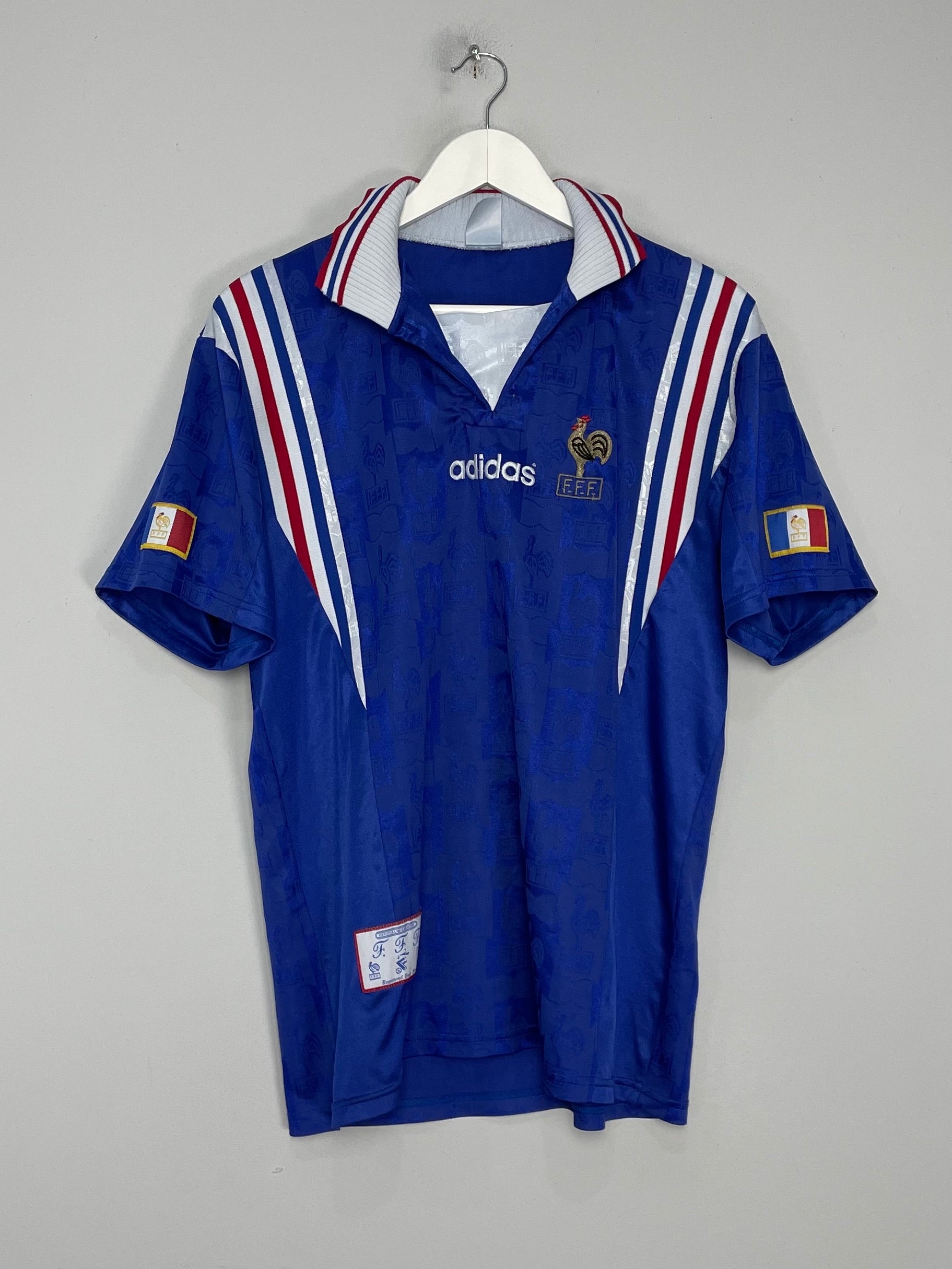 1996/98 FRANCE HOME SHIRT (L) ADIDAS