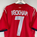 2004/06 ENGLAND BECKHAM #7 AWAY SHIRT (XL) UMBRO