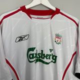 2005/06 LIVERPOOL GERRARD #8 AWAY SHIRT (L) REEBOK