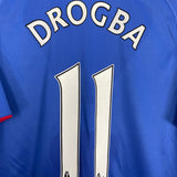 2010/11 CHELSEA DROGBA #11 HOME SHIRT (M) ADIDAS