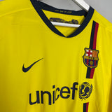 2008/10 BARCELONA HENRY #14 L/S AWAY SHIRT (XL) NIKE