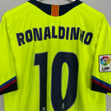 2005/06 BARCELONA RONALDINHO #10 AWAY SHIRT (L) NIKE