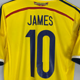 2014/15 COLOMBIA JAMES #10 HOME SHIRT (M) ADIDAS