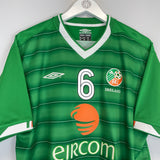 2003/04 IRELAND KEANE #6 HOME SHIRT (L) UMBRO