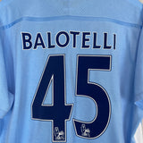 2011/12 MANCHESTER CITY BALOTELLI #45 HOME SHIRT (XXL) UMBRO