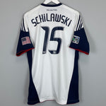 2010/11 NEW ENGLAND REVOLUTION SCHILAWSKI #15 *PLAYER ISSUE* AWAY SHIRT (XL) ADIDAS