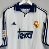 2000/01 REAL MADRID FIGO #10 HOME SHIRT (XL) ADIDAS