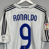 2006/07 REAL MADRID RONALDO #9 HOME SHIRT (XL) ADIDAS