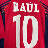 1998/00 SPAIN RAUL #10 HOME SHIRT (M) ADIDAS