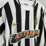 2003/04 JUVENTUS NEDVED #11 L/S HOME SHIRT (L) NIKE