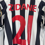 1998/99 JUVENTUS ZIDANE #21 HOME SHIRT (M) KAPPA