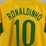 2012/13 BRAZIL RONALDINHO #10 HOME SHIRT (M) NIKE