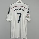 2014/15 REAL MADRID RONALDO #7 HOME SHIRT (XL) ADIDAS