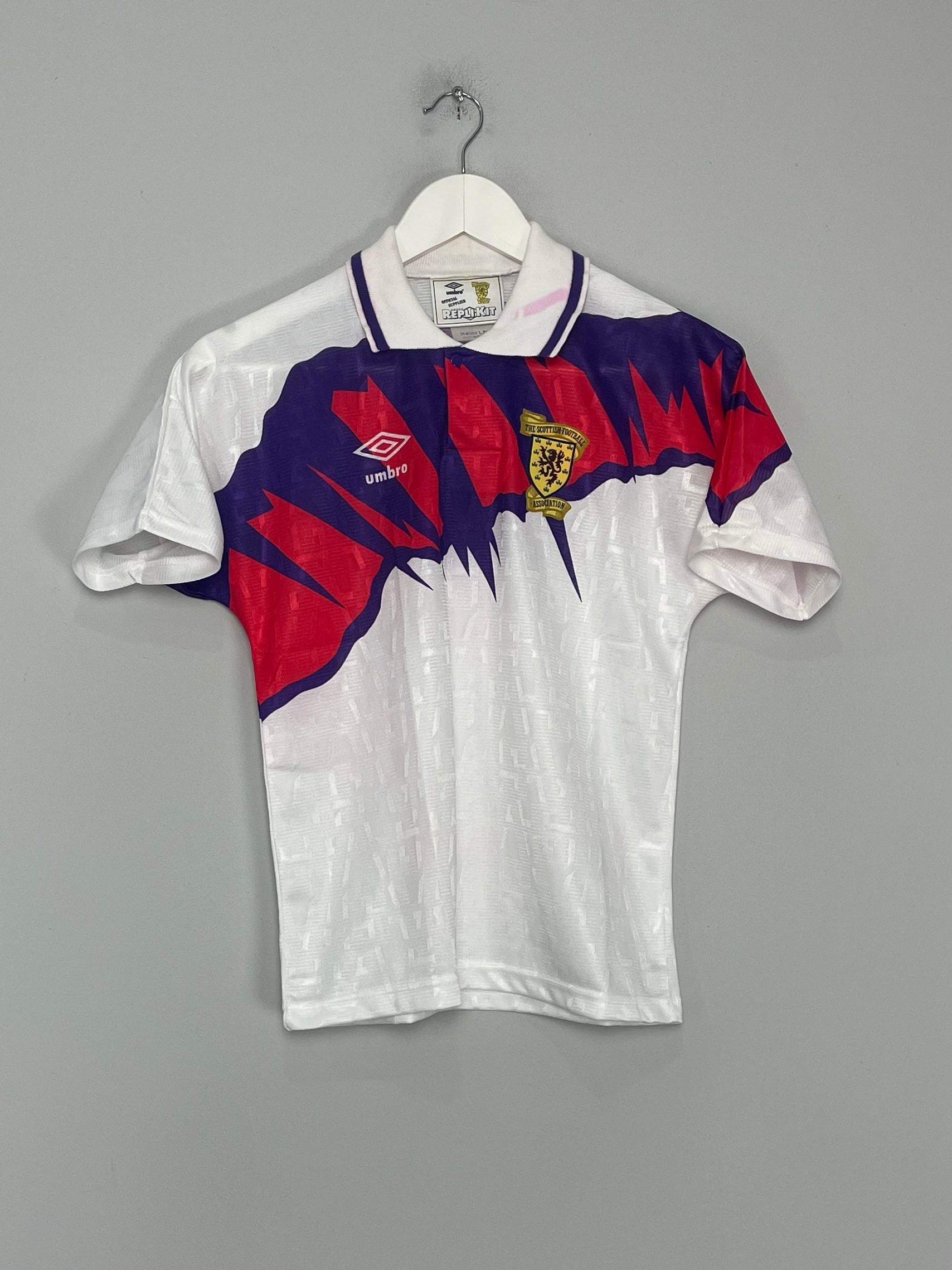 1991/93 SCOTLAND AWAY SHIRT (L.KIDS) UMBRO