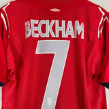 2004/06 ENGLAND BECKHAM #7 AWAY SHIRT (L) UMBRO