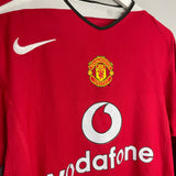 2004/06 MANCHESTER UNITED RONALDO #7 L/S HOME SHIRT (M) NIKE