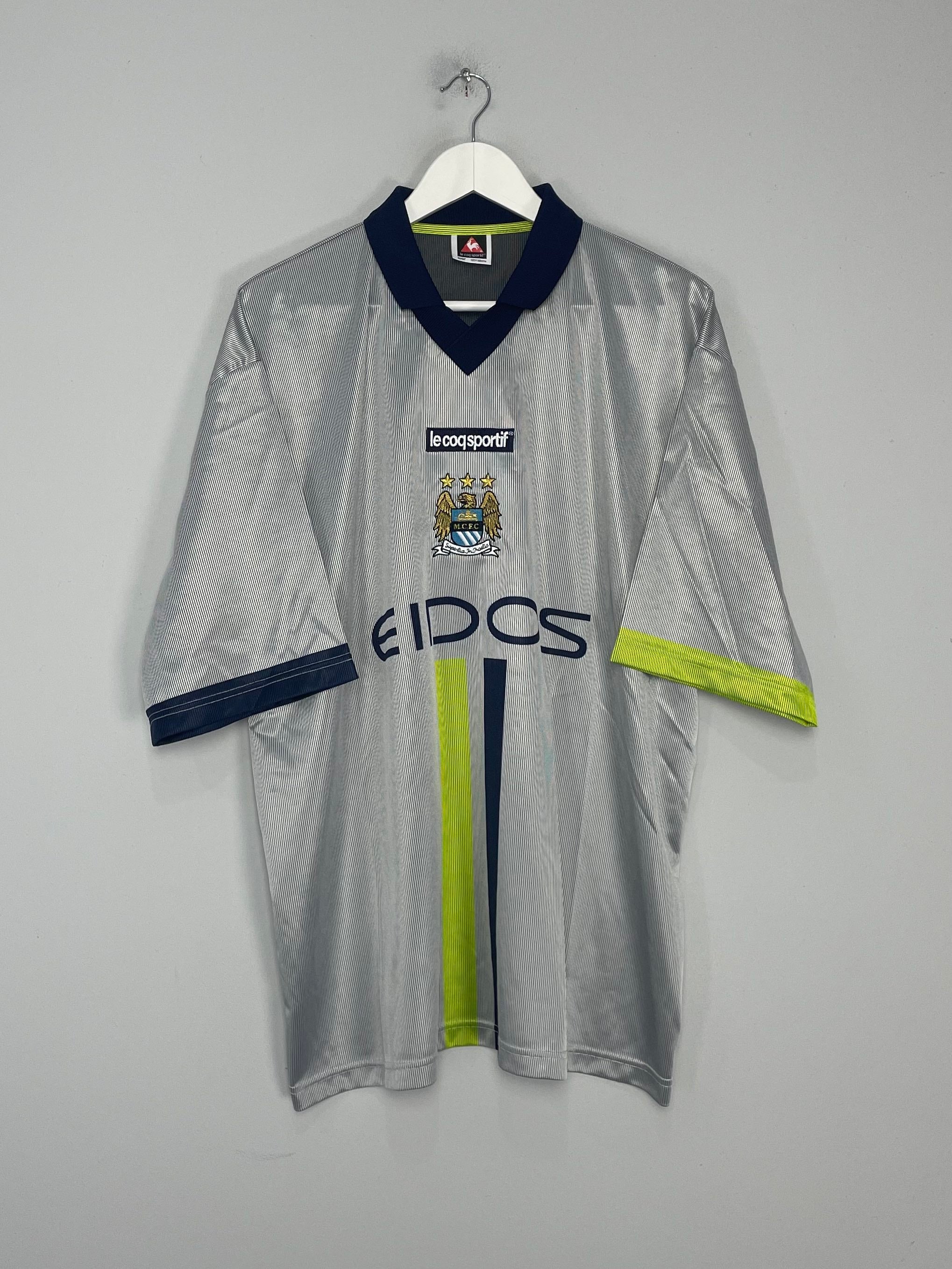 2000/02 MANCHESTER CITY AWAY SHIRT (XXL) LE COQ