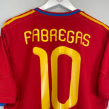 2009/10 SPAIN FABREGAS #10 HOME SHIRT (L) ADIDAS