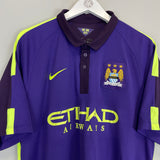 2014/15 MANCHESTER CITY TOURE YAYA #42 THIRD SHIRT (XL) NIKE