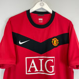 2009/10 MANCHESTER UNITED J.S PARK #13 HOME SHIRT (XL) NIKE