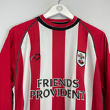 2003/05 SOUTHAMPTON MARSDEN #4 L/S HOME SHIRT (L) OM