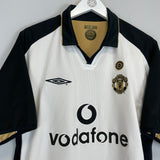 2001/02 MANCHESTER UNITED KEANE #16 *CENTENARY* AWAY/THIRD SHIRT (XL) UMBRO