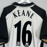 2001/02 MANCHESTER UNITED KEANE #16 *CENTENARY* AWAY/THIRD SHIRT (XL) UMBRO