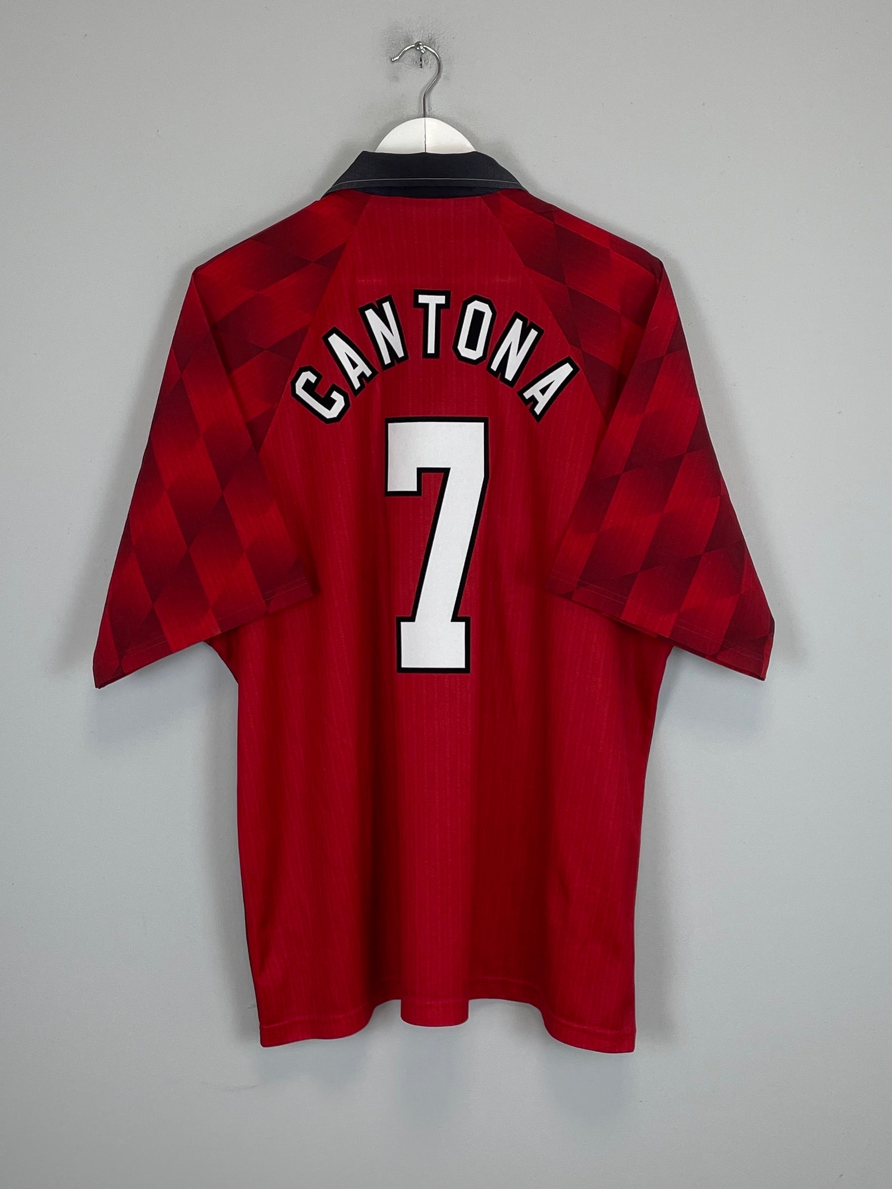 1996/98 MANCHESTER UNITED CANTONA #7 HOME SHIRT (XXL) UMBRO