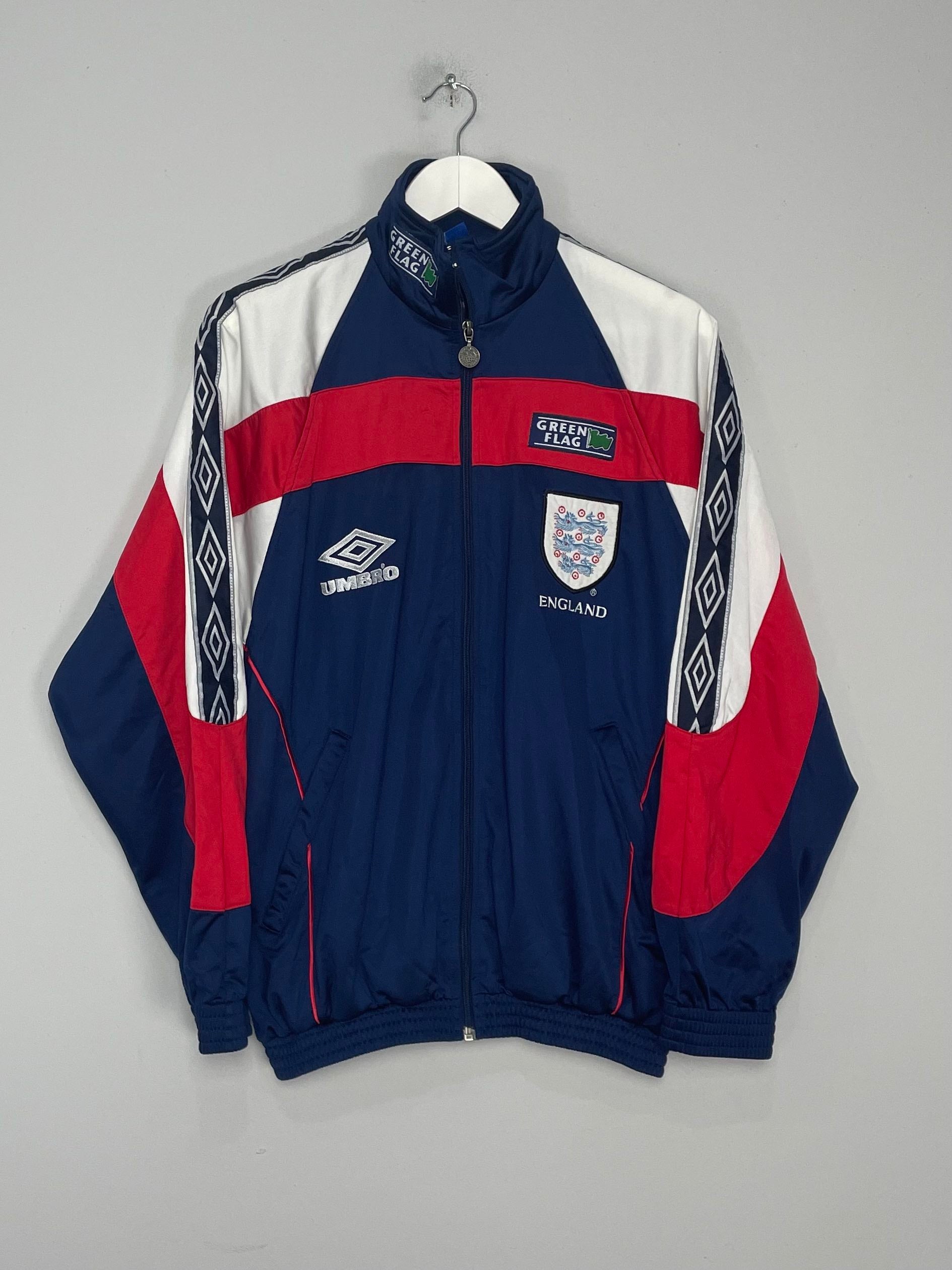 1994/96 ENGLAND TRACKSUIT TOP (S) UMBRO