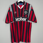 1994/96 MANCHESTER CITY AWAY SHIRT (XL) UMBRO