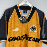 1996/98 WOLVES *BNWT* HOME SHIRT (M) PUMA