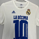 2014/15 REAL MADRID 'LA DECIMA' T-SHIRT (S) ADIDAS