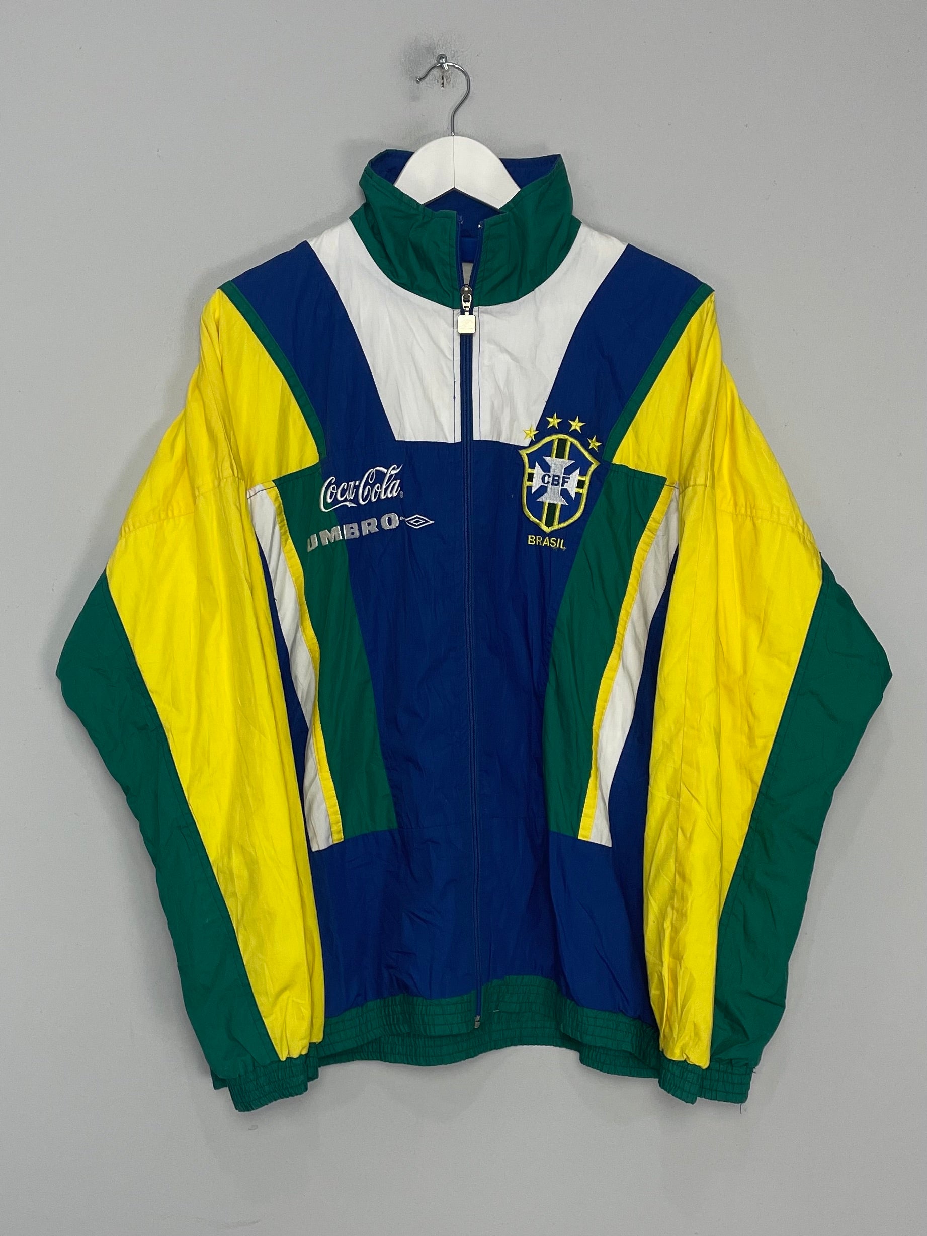 1991/94 BRAZIL TRACK JACKET (L) UMBRO