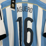 2013/15 ARGENTINA AGUERO #16 *BNWT* HOME SHIRT (XL) ADIDAS